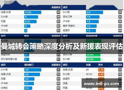 曼城转会策略深度分析及新援表现评估